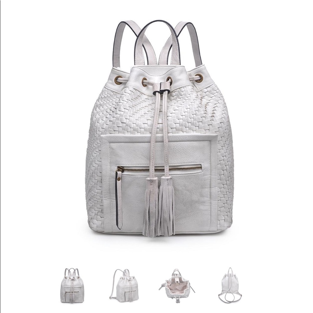 Moda Luxe White Backpack - Picture 2 of 8